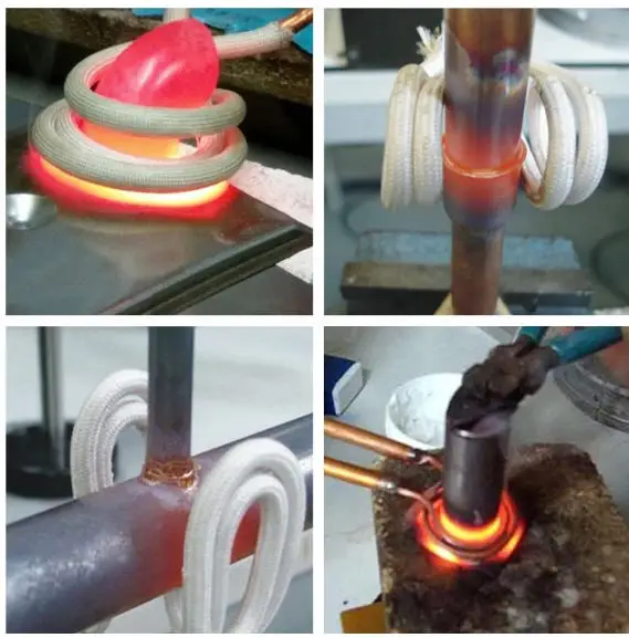 Induction coils for induction heating machine heating Knife saw blade U shape coils Open coils
