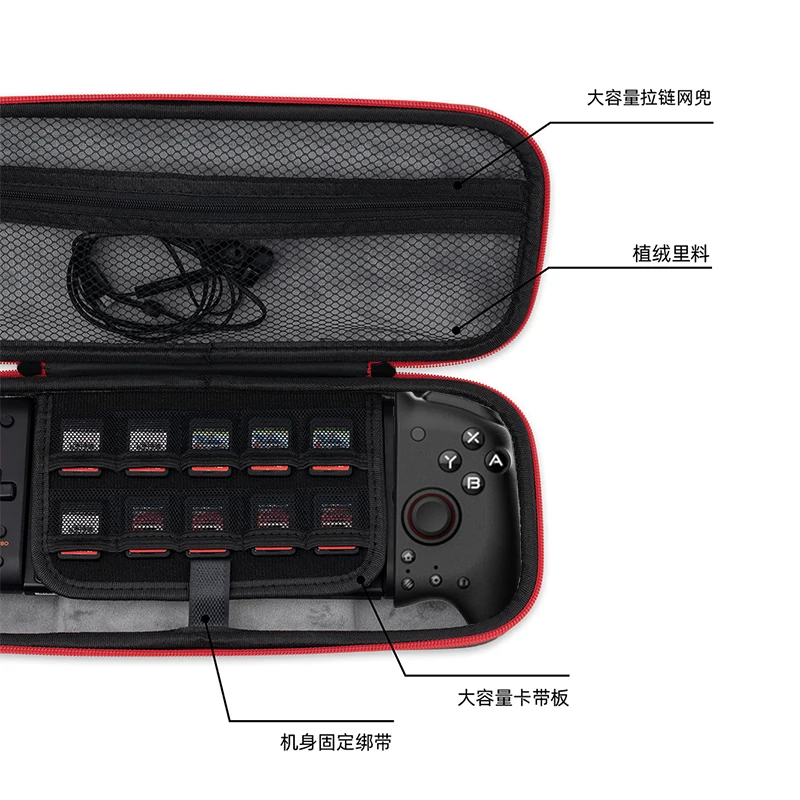 Portable Protective Case Storage Bag for Nintendo Switch OLED Carrying Case for Switch OLED Game Control Travel Bag Pouch
