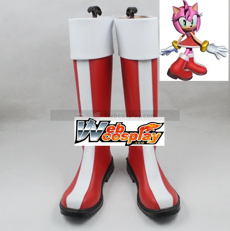 Amy R Rose De Schurk Roze Cosplay Schoenen