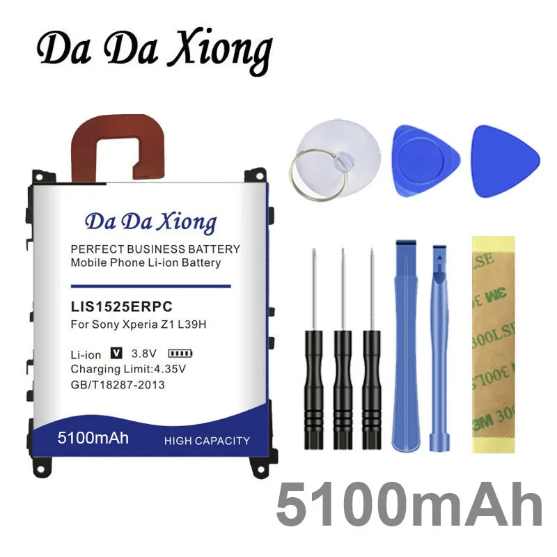 

DaDaXiong 5100mAh LIS1525ERPC Li-ion Phone Battery For Sony Ericsson Xperia L39h Z1 L39 C6902 C6903 C6916 C6943 Etc