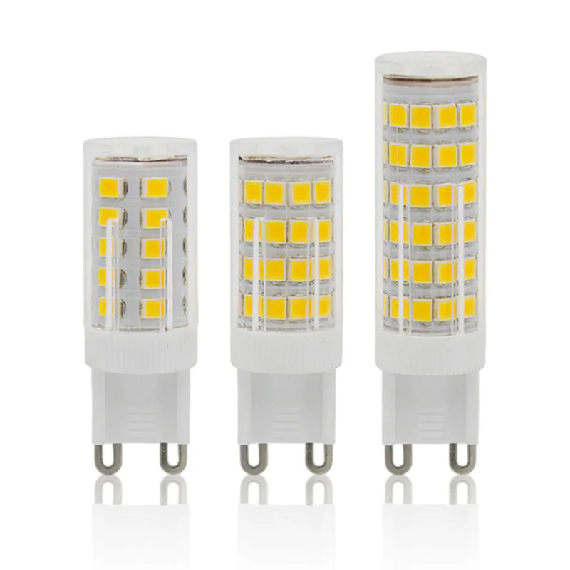 할로겐 샹들리에 조명 교체용 LED 전구, G9 LED 램프, SMD2835, G9 옥수수 조명, 9W, 15W, 18W, 20W, 110V, 220V, 30W, 40W, 50W, 70W, 80W