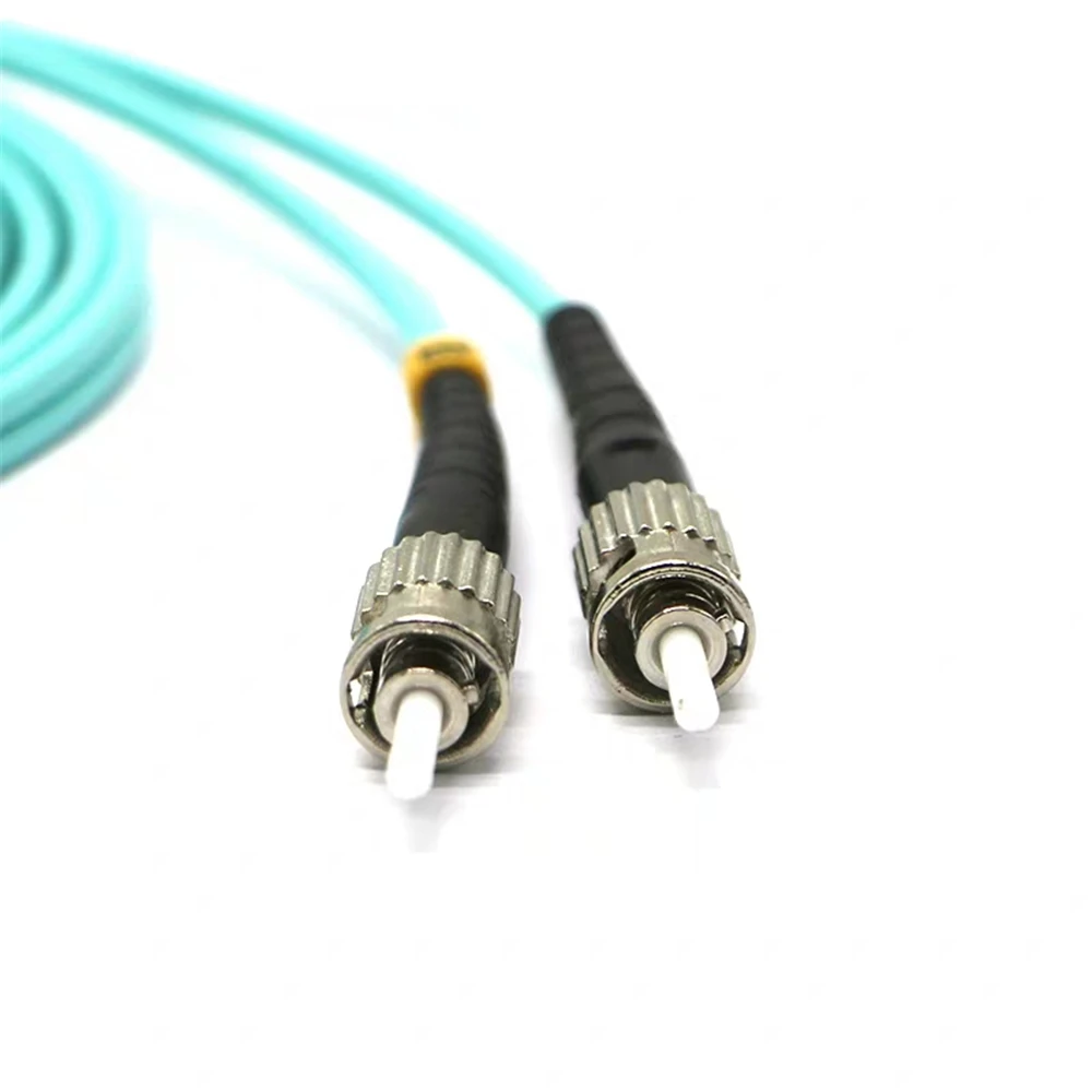 fiber optic patch cord 10pcs ST-ST 1M 2M 3M 5M 7M 10M Duplex OM3 cable ST/UPC optical fibre jumper 2.0mm 3.0mm DX free shipping
