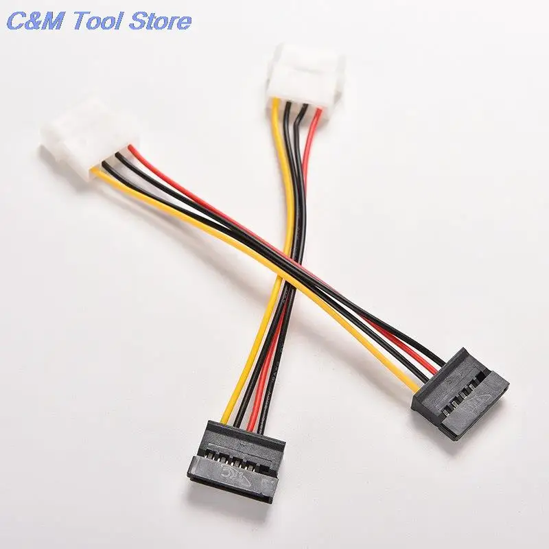 2020 New 1Pcs / 2pcs / 3pcs 4 Pin IDE Molex to 15 Pin Serial ATA SATA HDD Hard Drive Power Adapter Cables