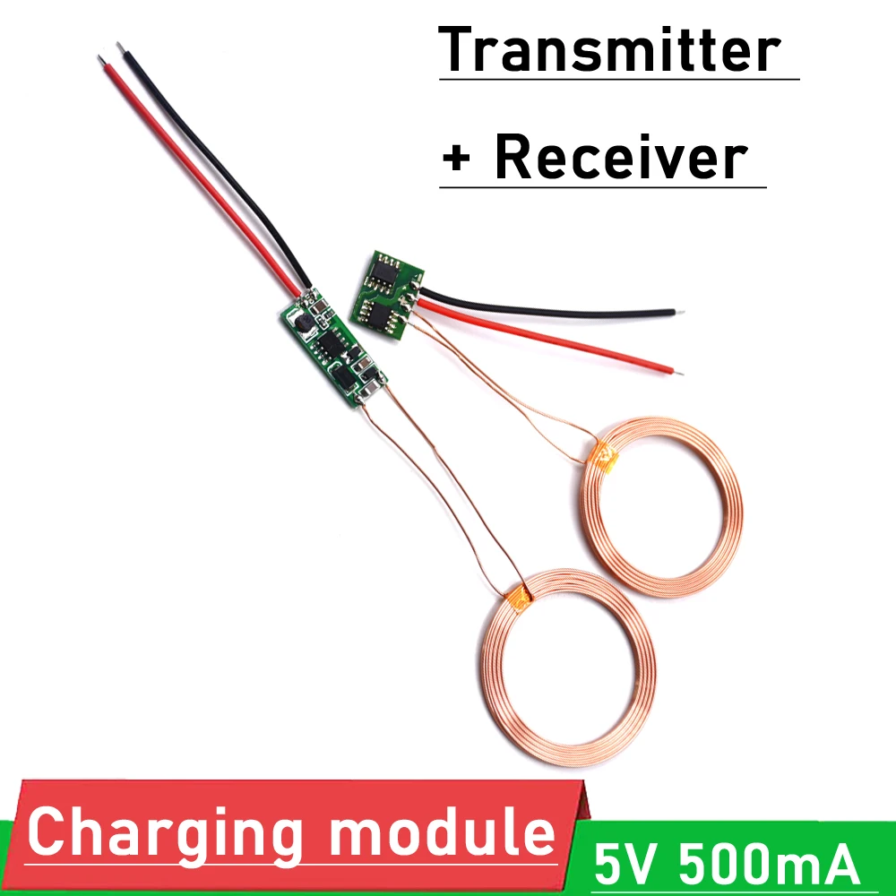 DC 5V 500mA Wireless Charging Module Power Supply Coil Magnetic Induction Charger 12V DIY CellS Phone Transmitter + Receiver