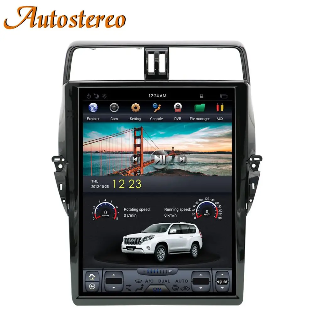 Carplay For Toyota Land Cruiser Prado 2018+ Android 13.0 Car Radio GPS Navigation Stereo Recorder Multimedia Player Head Unit