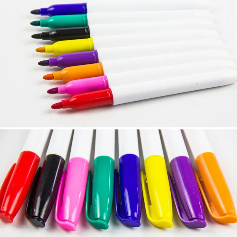 Umitive 8 Pcs/lot Colorful Whiteboard Pen School classroom Supplies Student children's drawing pen Board Markers