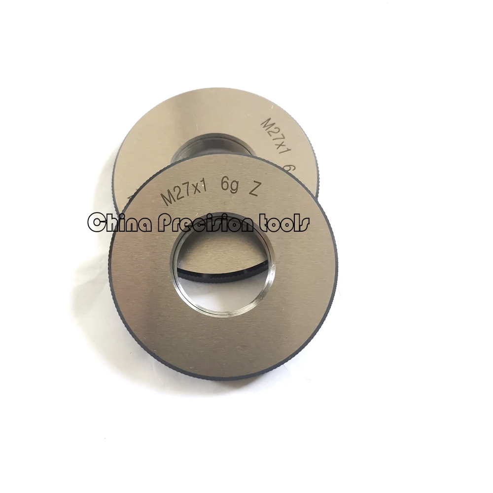 Imagem -02 - Conjunto de Anel de Rosca Métrica 6g M18 M20 M22 M24 M25 M26 M27 M30 go Nogo Parafuso Fino Calibre M18x1.5 M18x1 M20x1.5 24x1 M26x1