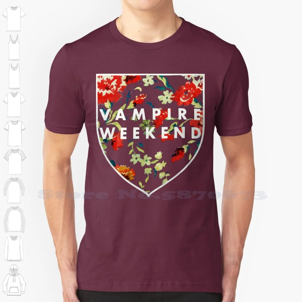 Cheap Price 100% Gift Tee Shirts Vampire Weekend Men's Shield Vintage T Shirt Small Navy