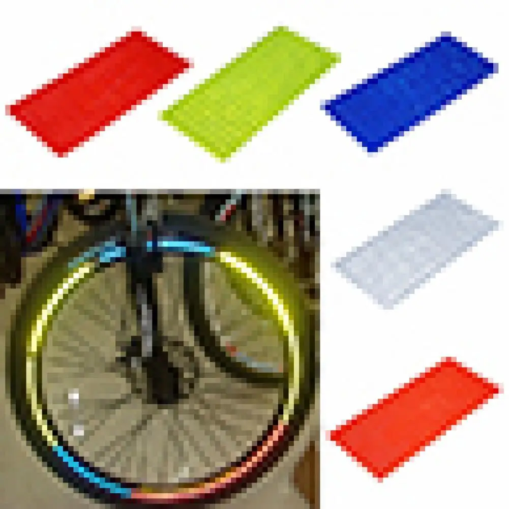 1Pc Bicycle Wheel Rim Sticker Fluorescent MTB Bike Bicycle Sticker Cycling Wheel Rim Reflective Stickers Decal Cycling Accessori