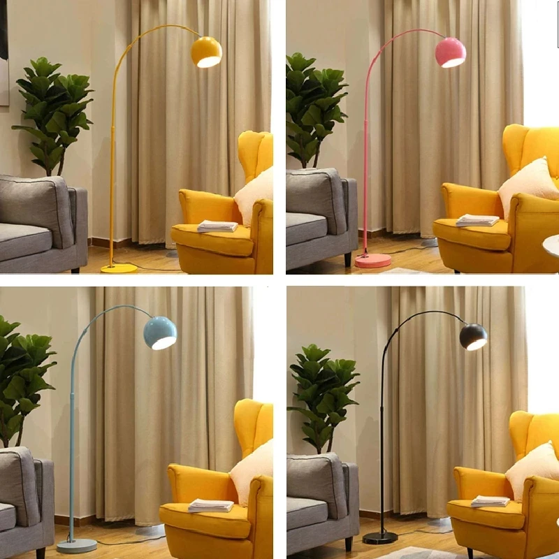 Nordic Macaron Boden Lampe Bunte Angeln Stehend Lampen Dimmbar Wohnzimmer Sofa Schlafzimmer Nacht