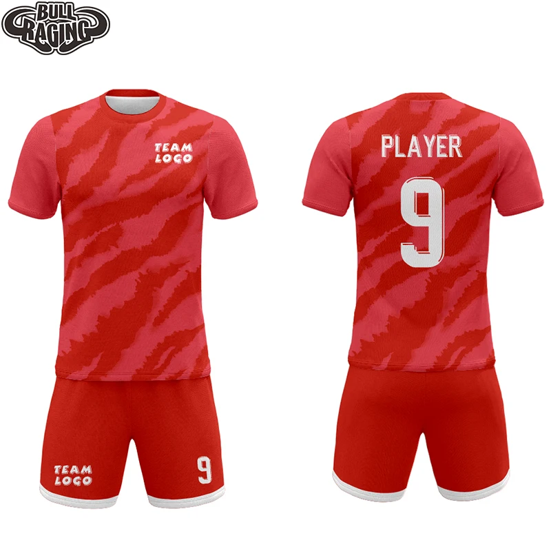 

Personalized Design Soccer Uniforms For Club Football Kits Jerseys Uniforme Futebol Red Blue Make Your Team Colors