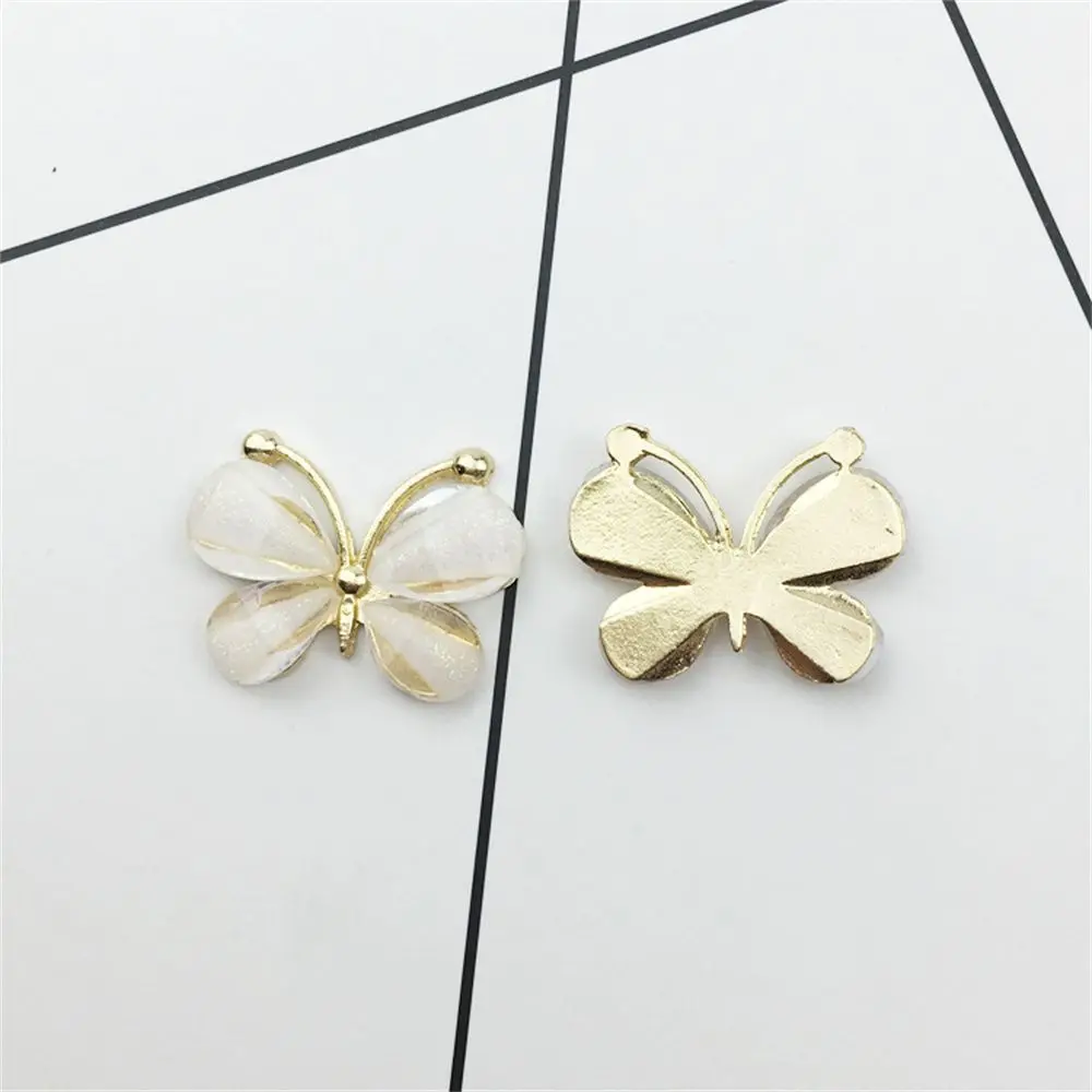 10pcs buckle butterfly Alloy Stained Glass jewelry accessories Metal Buttons costume decoration