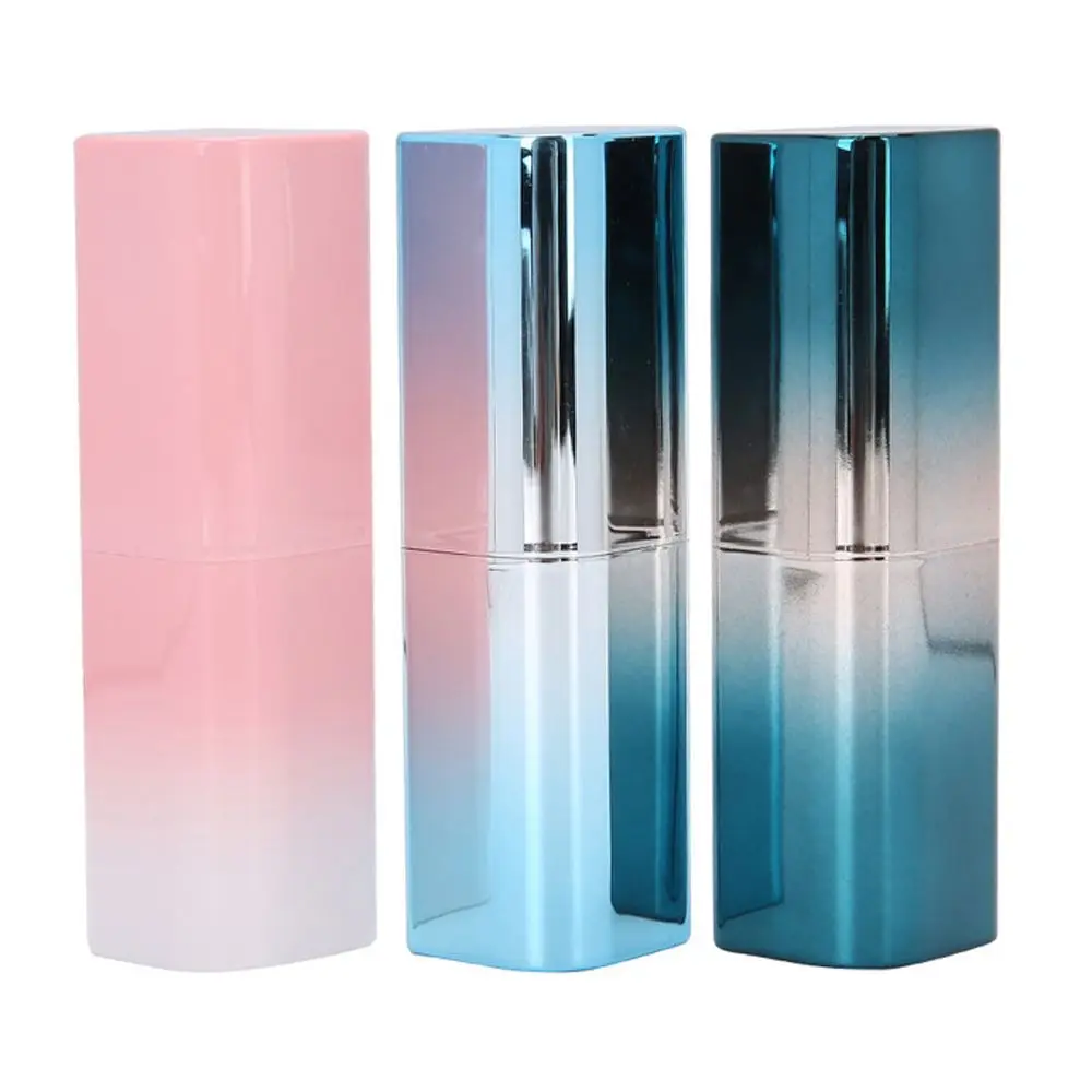 Fashion Gradient color Creative Cosmetic Container Empty Lipstick Tube Empty Refillable Bottles DIY Lip Balm Lip Balm Tube