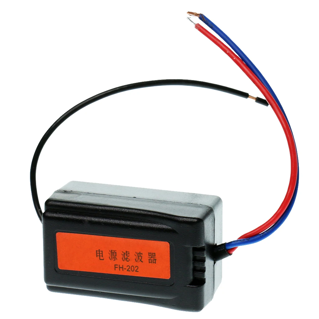 Car DC 12V Pre-wired Audio Power Noise Filter Ground Loop Isolator