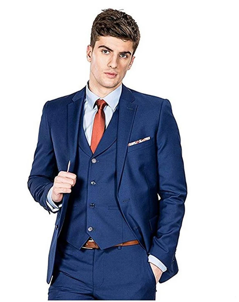 

Men's Western Slim 3-piece suit jacket Tailor-made Groom Ball Dinner Groomsman Suit Formal Suit (Jacket Pants Vest)