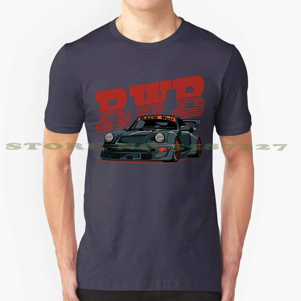 Camiseta de algodón 964 para hombre y mujer, camisa de manga ancha modificada, Rwb, Rwbjp, Rwbjapan, alemán, Eurocar, 100%, 964