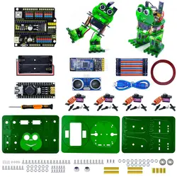 Keyestudio Bionic Frog Robot Kit for Arduino Nano Dual-Leg Walking & Dancing with Servos Graphical Programming