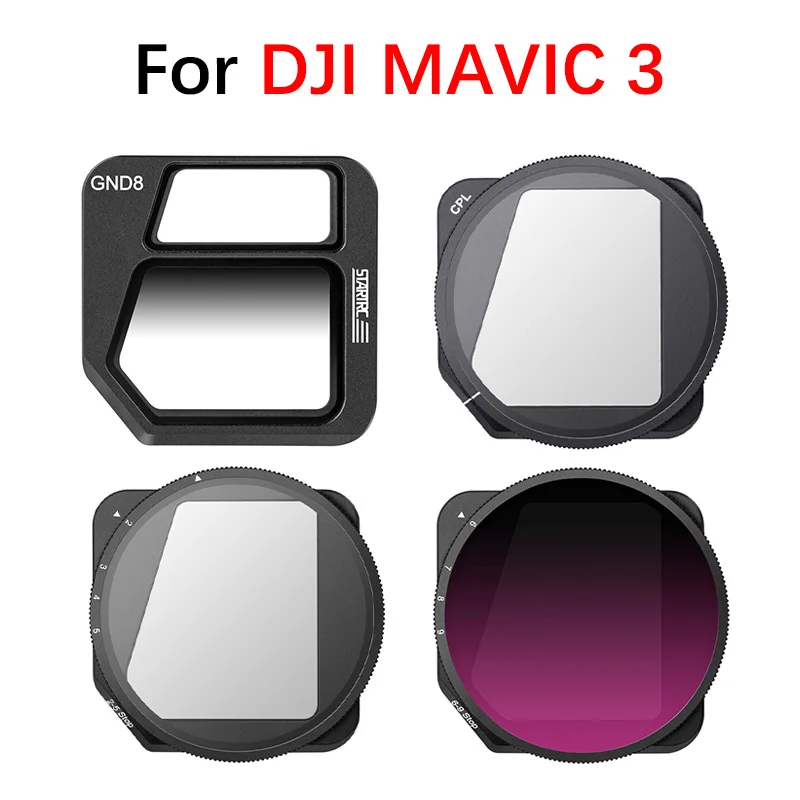 For DJI Mavic 3 Gimbal Camera Lens Filter CPL Polarizer GND 8 Professional Gradient Adjustable VND 2-5/6-9 Filters Accessories