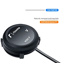 12V Car Motorcycle Round LED Digital Meter Monitor Voltmeter Battery Monitor For Truck Boat Caravan Racing ATV Dirt Bike Moped