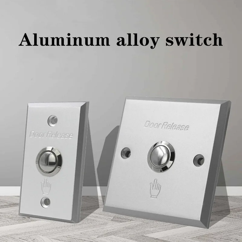 Durable Aluminum Alloy Push Button Switch Exit Button Door release for Access Control