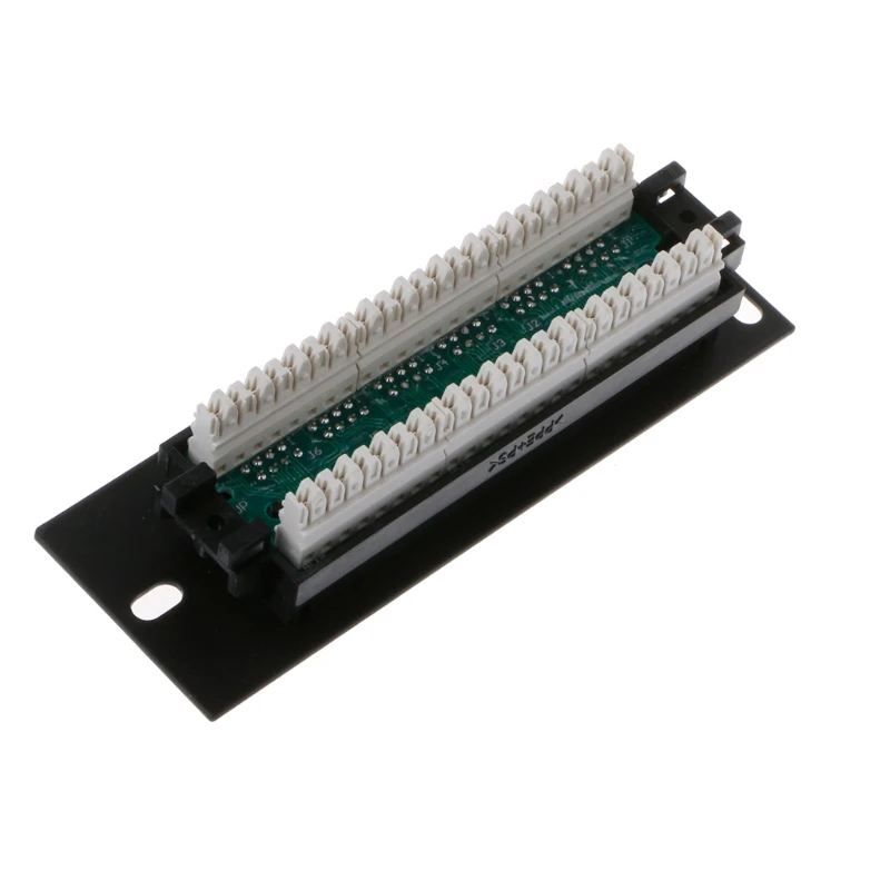 6 porty CAT5 CAT5E Panel krosowy RJ45 sieci wieszak montażu na ścianie uchwyt mocujący — zdjęcie 5