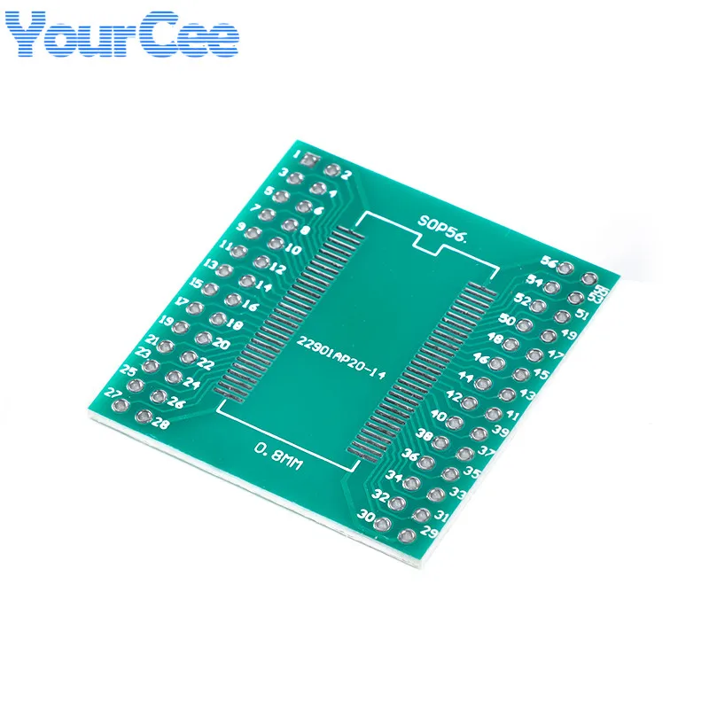 5pcs TSOPII TSSOP56 SOP56 Converter Board Patch to DIP 0.635mm 0.8mm Spacing Adapter Plate