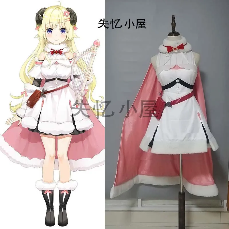 Anime Vtuber Hololive Tsunomaki Watame Lolita Jurk Leuke Suit Uniform Cosplay Kostuum Vrouwen Halloween