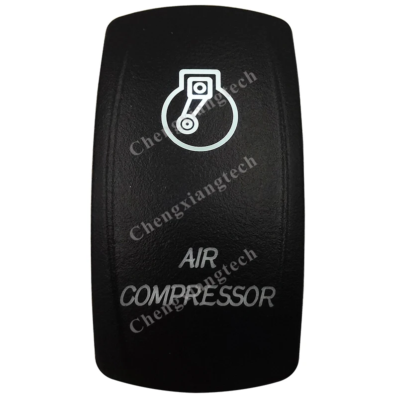 Водонепроницаемый IP68 клавишный переключатель воздушного компрессора, белый светодиод, 3 контакта ВКЛ./ВЫКЛ., SPST, 12 В постоянного тока, 24 В, переключатель для автомобиля, лодки Водонепроницаемый IP68 клавишный переключатель воздушного компрессора, белый светодиод, 3 контакта ВКЛ./ВЫКЛ., SPST, 12 В постоянного тока, 24 В, переключатель для автомобиля, лодки