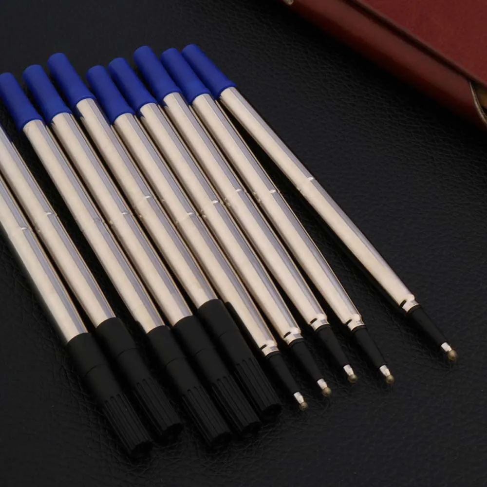 Rolleball Pen Ink Refills 5PC Blue 0r 5PC Black High Quality 0.7MM Metal Gift Stationery Office School Supplies