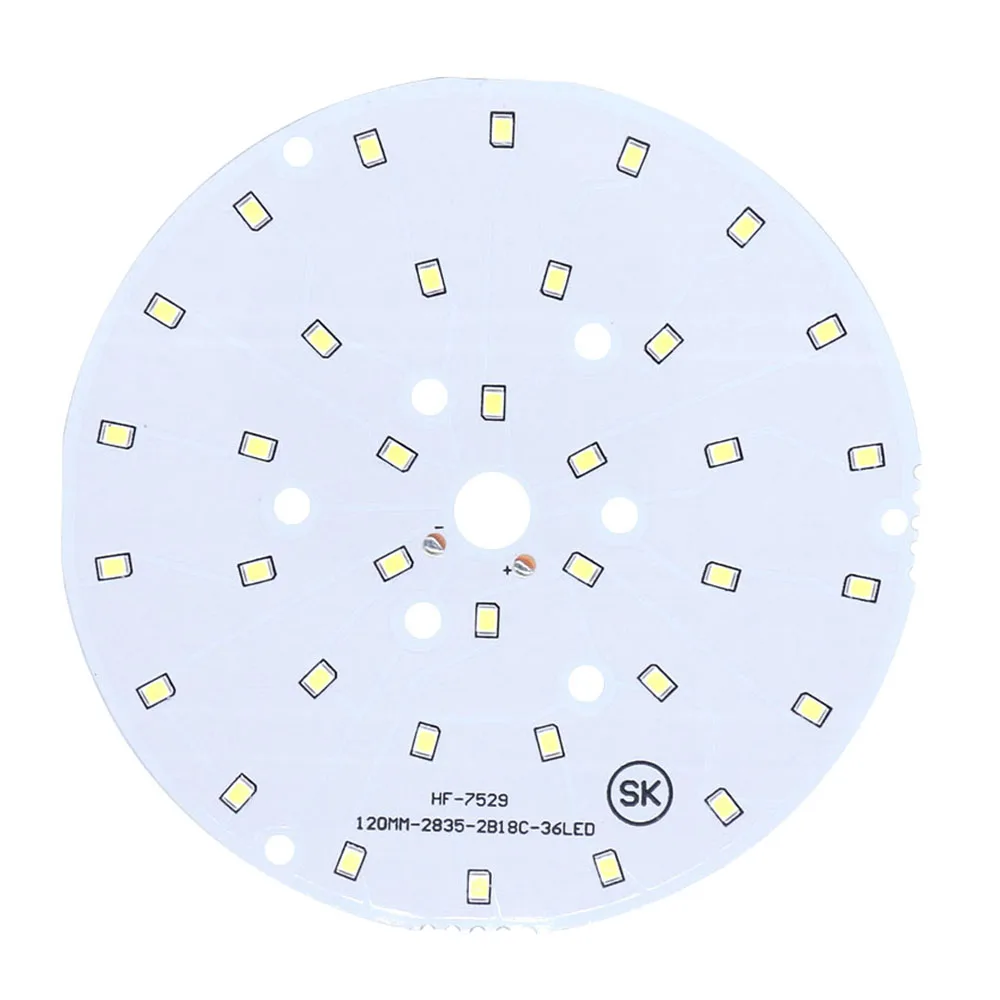 

10pcs LED Bulb 3W 5W 7W 9W 12W 15W 18W SMD2835 300mA Epistar Bead Round PCB Light for Downlight cold white Lighting Spotlight