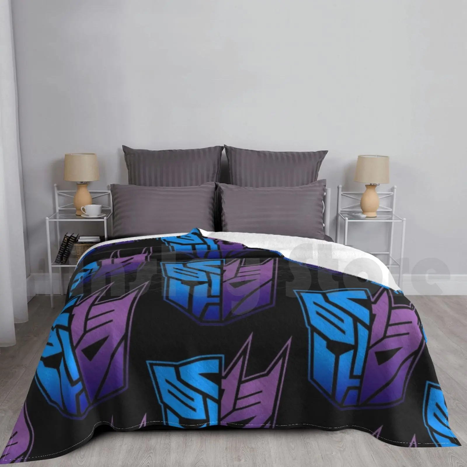 Autocon Blanket Fashion Custom 68 Dustbrain Dustbrain Design Autobot Decepticon Autocon Cartoon 80s Toys