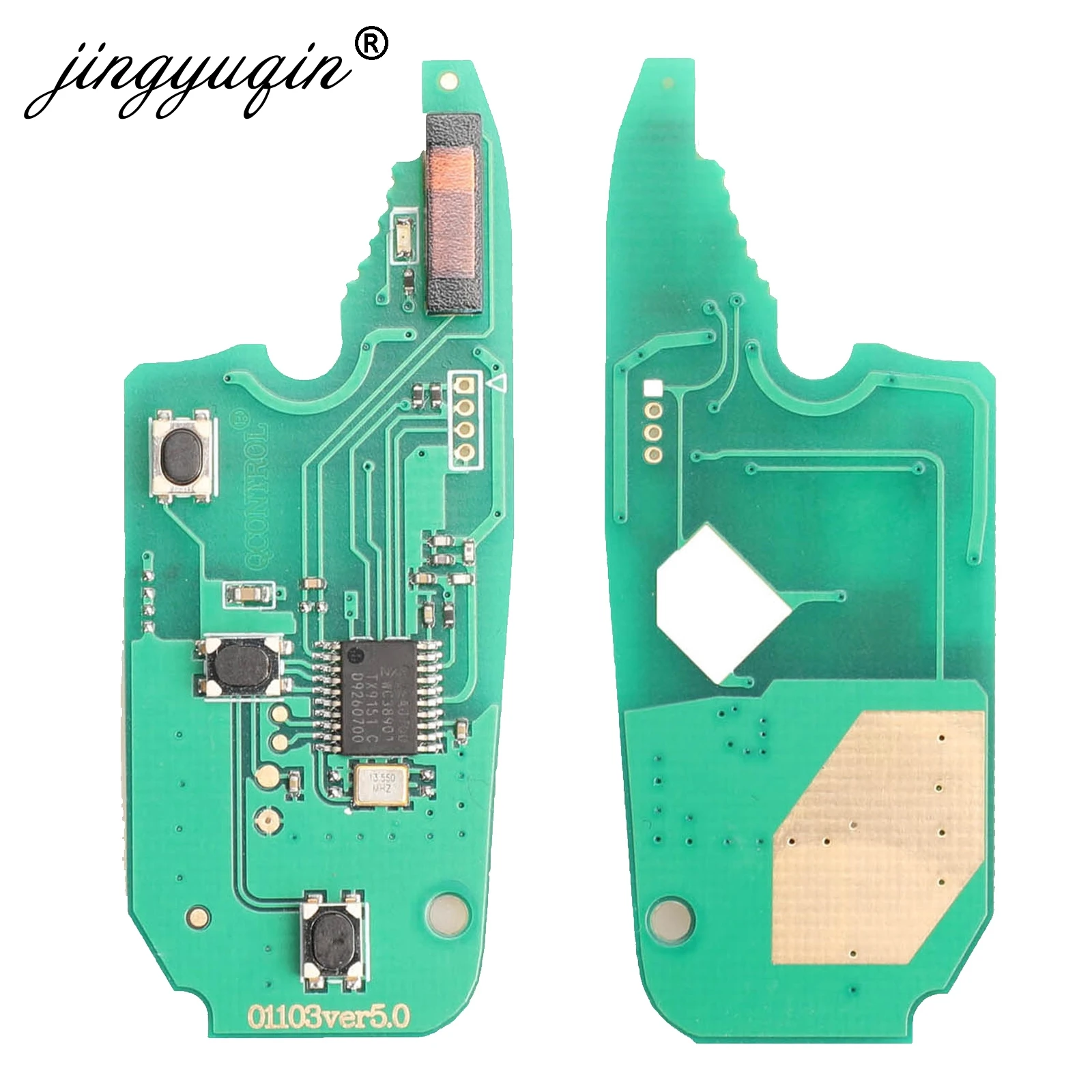 jingyuqin 2 / 3 Buttons Flip Remote Key Delphi 433mhz for FIAt 500 Punto Ducato Stilo Panda  Bravo Key ID46 PCF7946 / 7941 Chip