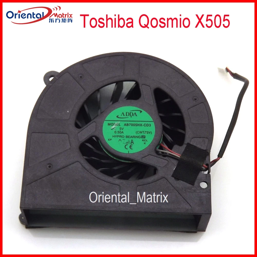 Original New AB7005HX-CD3 DC5V 0.5A Fan For Toshiba Qosmio X505 X505-Q870 CPU Cooler Cooling Fan