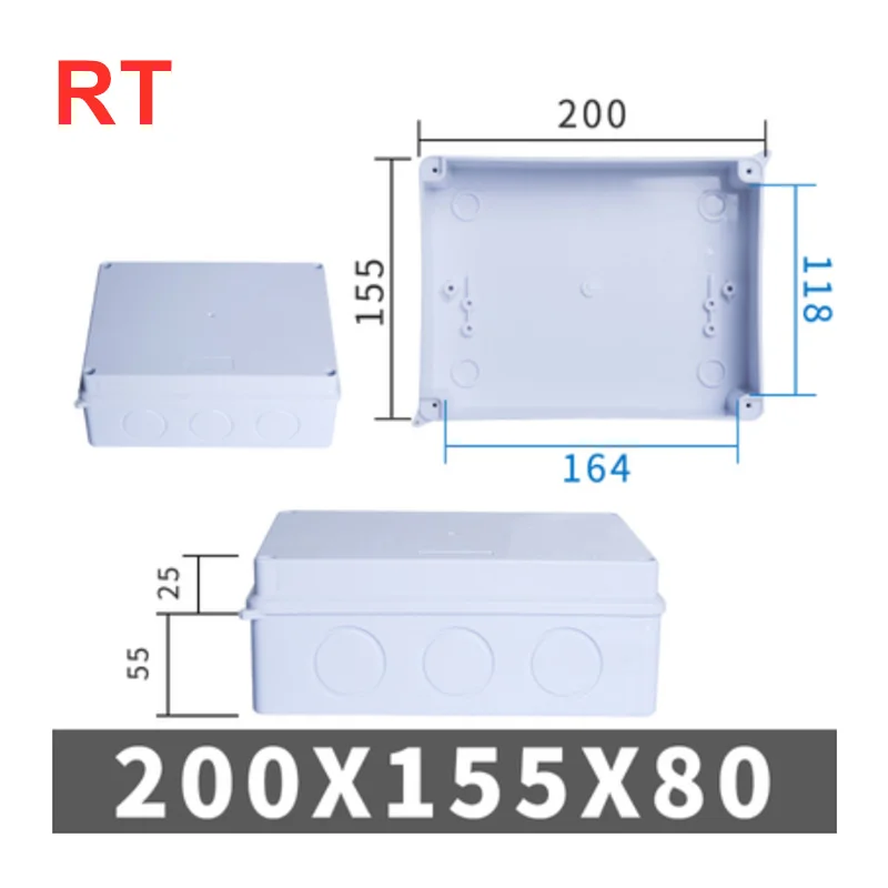 Variant: RT 200x155x80mm