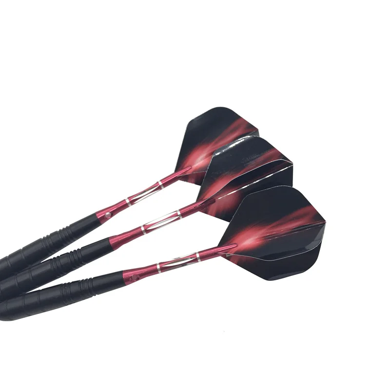 High-quality 3Pcs/set New Soft Tip Darts Electronic Darts Red Dart Head And Shafts Aluminium Alloy Shafts Flights Dardos