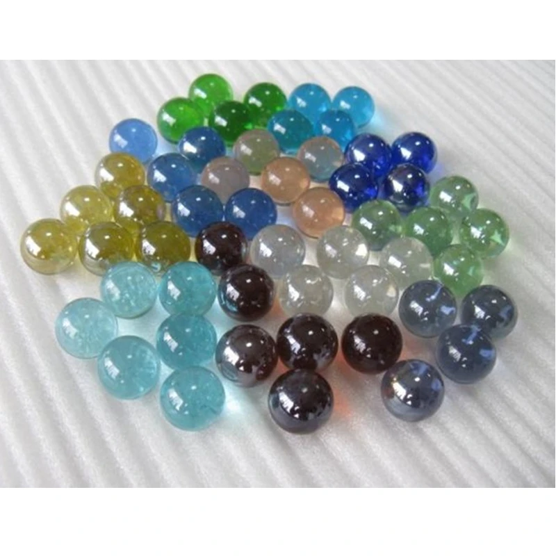 10pcs 25mm Glass Marbles Balls Pinball Machine Charms Clear Home Fish Tank Decoration Vase Aquarium Toys for Kids