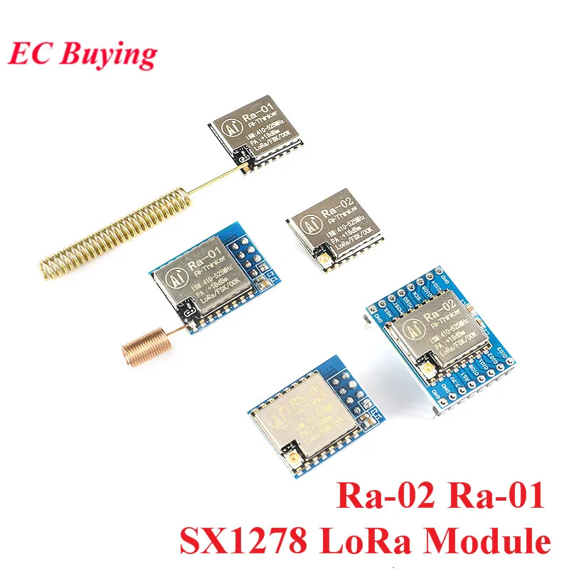 SX1278 LoRa Module Ra-01Ra-02 LoRa Spread Spectrum Wireless Transmit Module 433MHZ/SPI DIP Translator Ra-01 Ra-02 For Smart Home