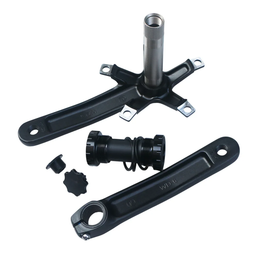 130BCD Rennrad-Kurbelgarnitur Fahrradkurbelsatz 152mm 165mm 170mm Einzelgang-Kurbelarme Tretlager 44T Kettenblatt für Rennräder – Detail 14