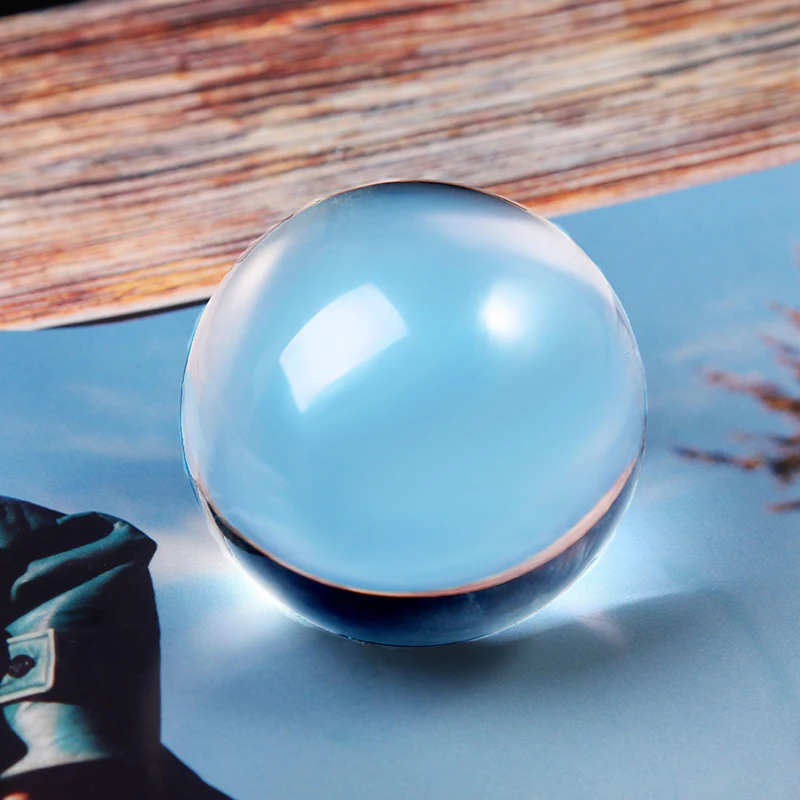 60cm Clear Glass Crystal Ball Feng Shui Photography Crystal Ball Car Decoration  Divination Quartz Magic Glass Ball Home Decor