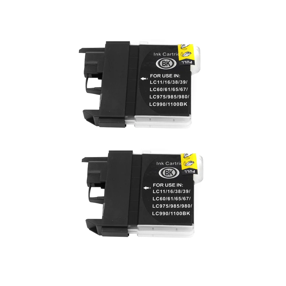 4X black Ink Cartridge LC11 LC16 LC38 LC39 LC60 LC61 LC65 LC67 LC975 LC980 LC985 LC990 LC1100 185C 195C 9805C