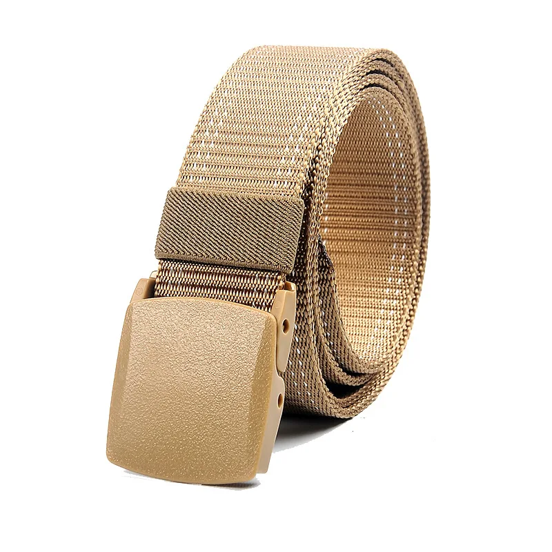 

Leisure Nylon Belt Environmental Protection Quick release Men Women Canvas Belt plastic steel safety check smooth buckle belt