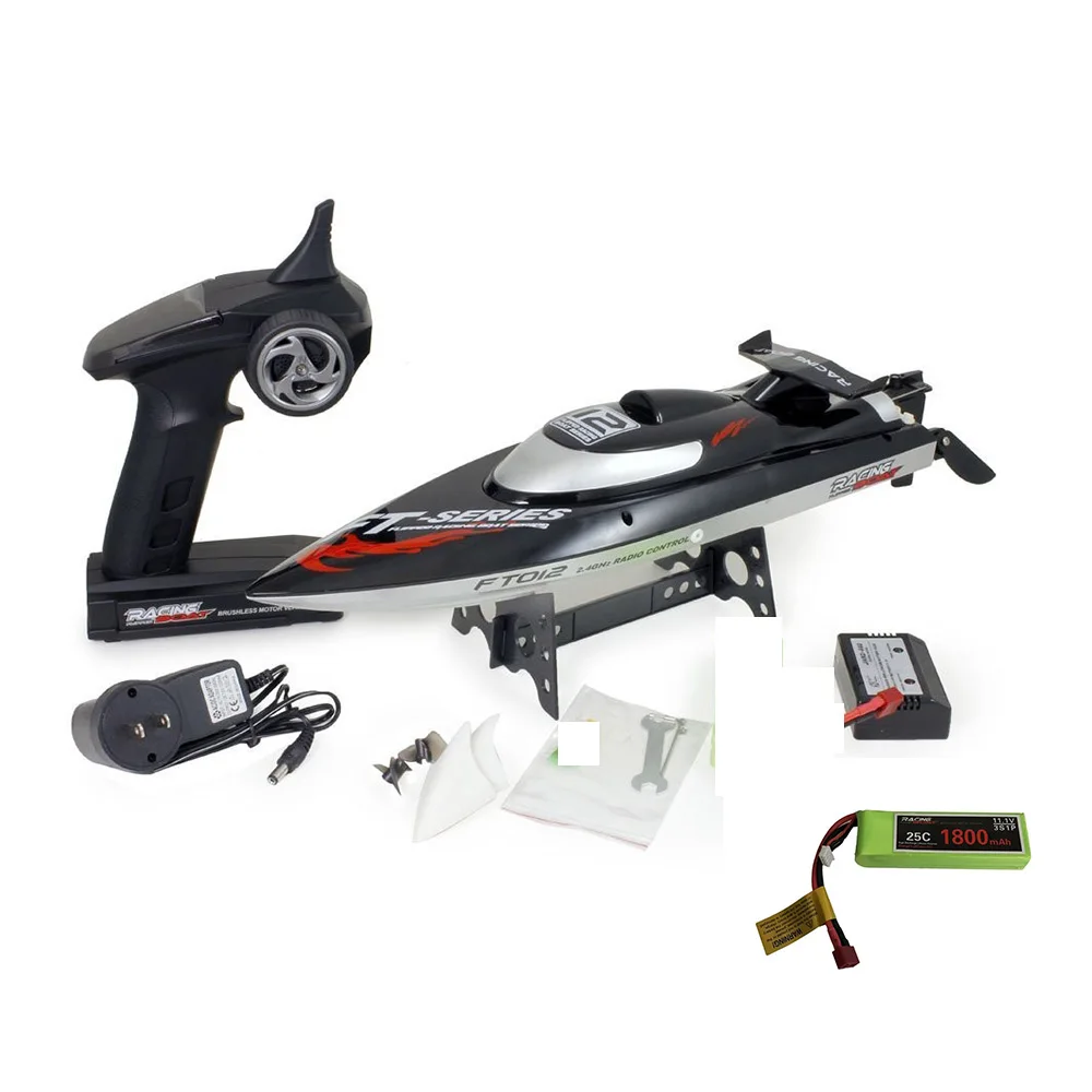 In Stock Original Feilun FT012 Brushless Motor 4CH Water Cooling High Speed Racing RC Boat Gift 45KM/H RTF 2.4GHz