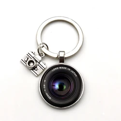 Popular Keychain Camera Pendant with SLR Lens Photographer SLR Enthusiast Keychain Personality Jewelry Gift Between Friends