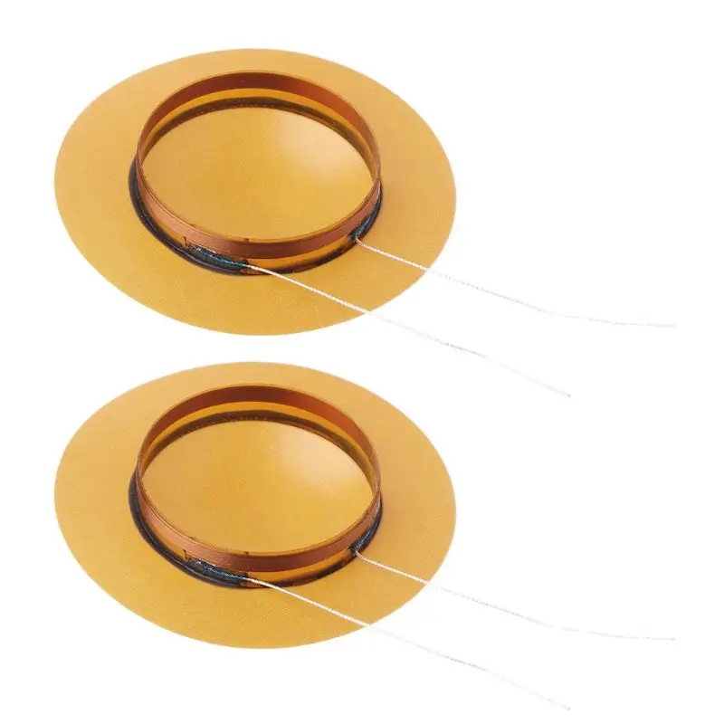 2pcs 25.5mm Tweeter Voice Coil Horn Treble Speaker Resin Sound Film Diaphragm