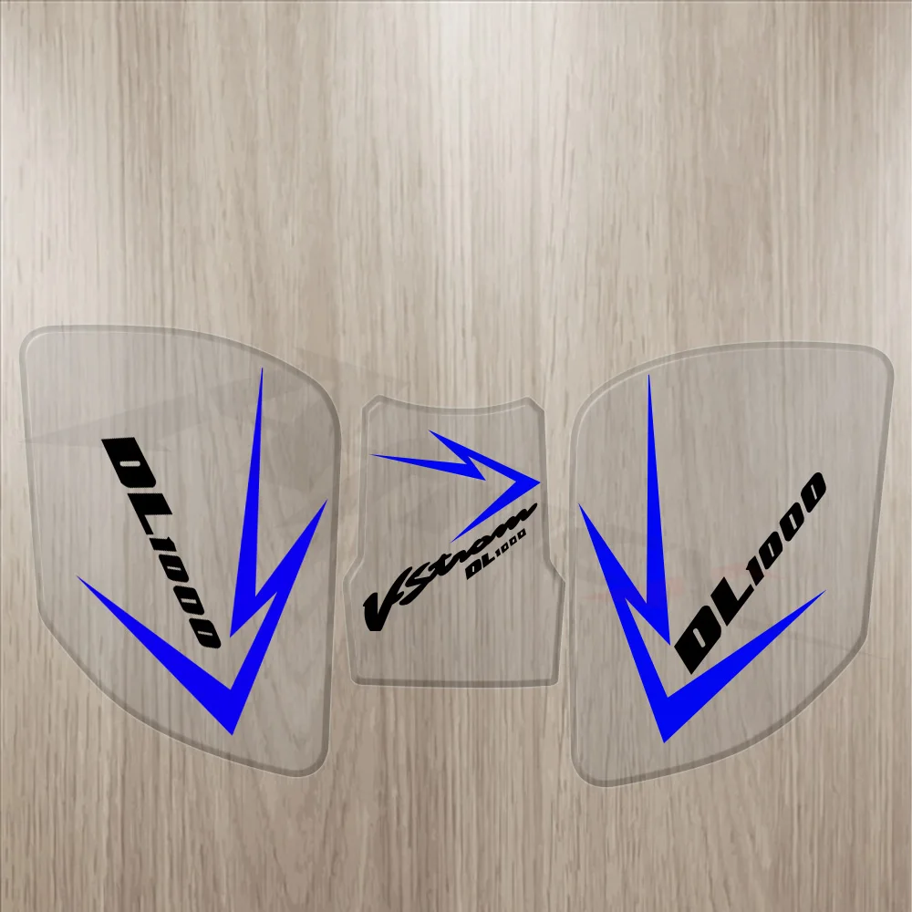 FOR V-Strom DL1000 DL 1000 VSTROM 2014-2019 Motorcycle Accessories Protector Transparent Epoxy Resin Tank Pad Sticker 3D Decals