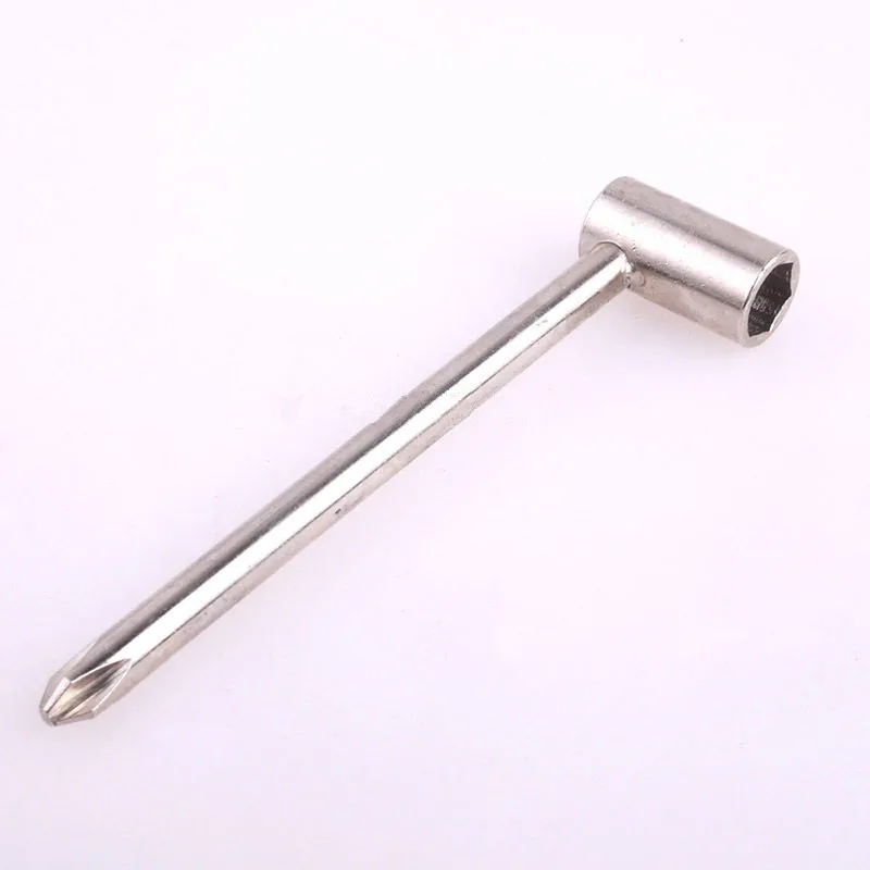 Strumento di regolazione della chiave a traliccio in metallo da 7mm colore argento per chitarra elettrica Jackson Ibanez PRS
