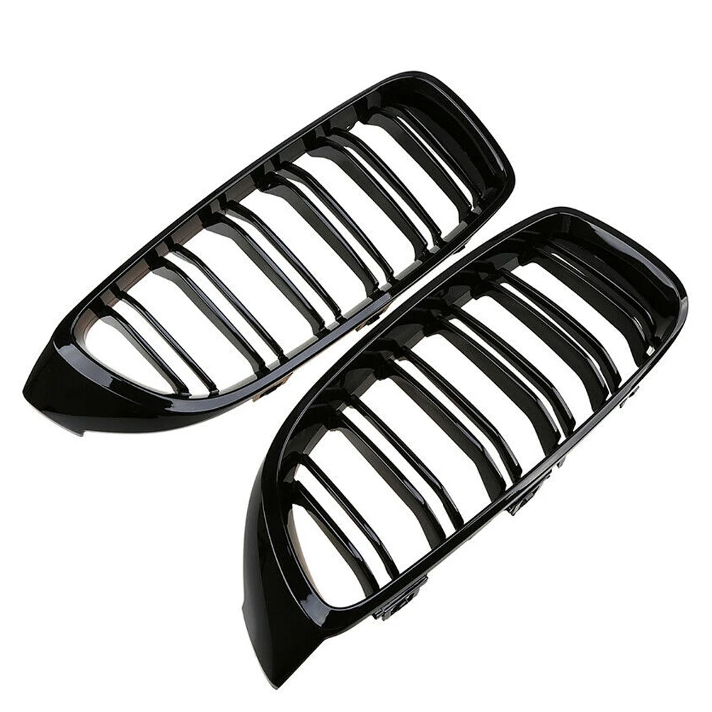 Carbon Fiber A Pair Front Hood Kidney Sport Grill Grille For BMW F32 F33 F36 M3 M4 F80 F82 F83 4-Series 2013 2014 2015 2016-2018