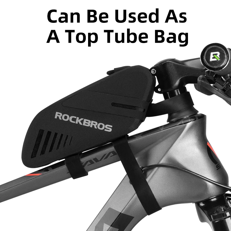 ROCKBROS Bicycle Saddle Bag Waterproof Bike Rear Tail Bag Can Hang Taillights MTB Road  0.6L Capacity Bike Bag Bike Accessories