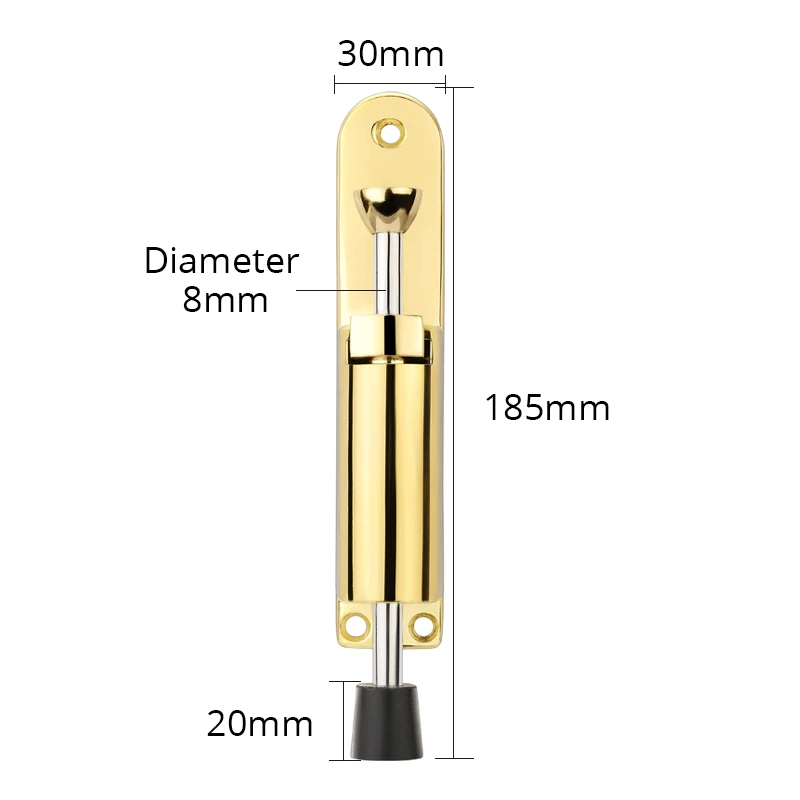 KAK Türstopper aus Zinklegierung mit fußbetriebenem Hebel, verstellbarer Kickdown-Türhalter aus Bronze, Türstopper-Hardware, Türpufferbeschläge