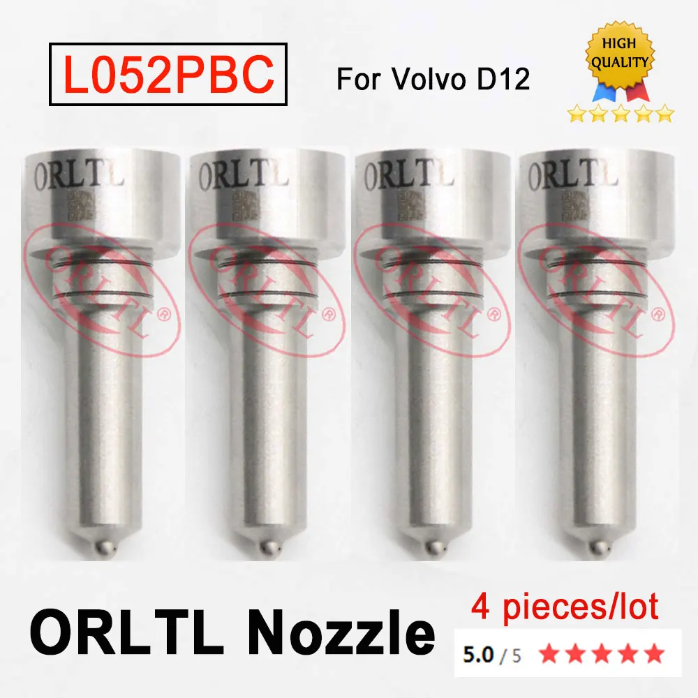 

4pcs L052PBC Common Rail Injector Nozzle Sprayer L052 PBC Diesel Pump Injector Nozzle L 052 PBC For Delphi For Volvo D12